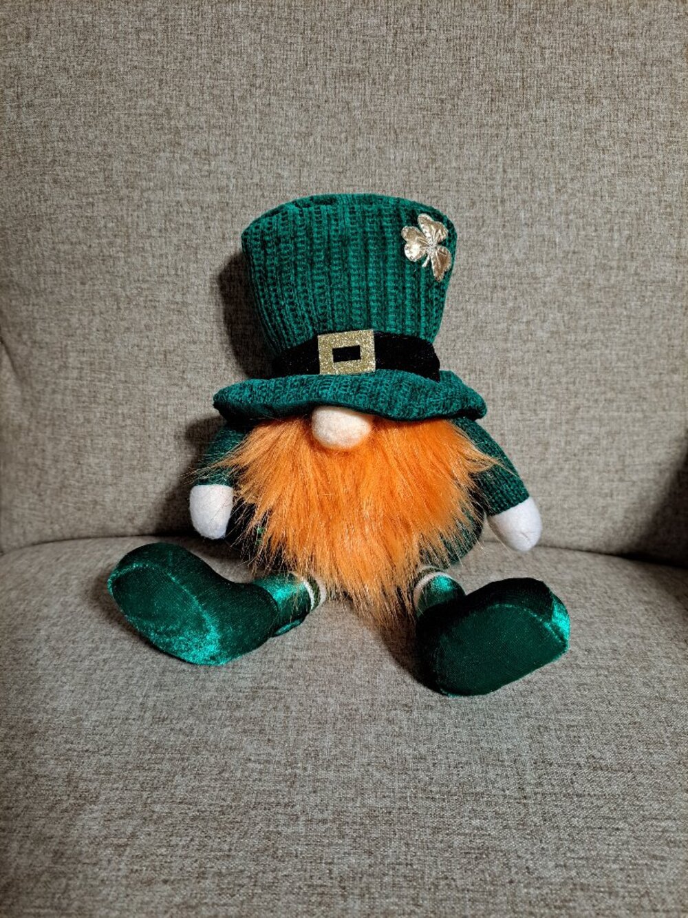 Sitting Leprechaun Gnome Holiday Decor